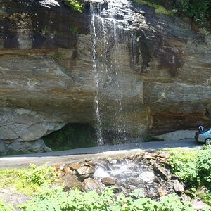 Bridal Veil Falls in North Carolina