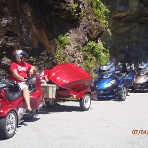 All the Rydes at Bridal Veil Falls