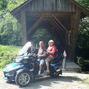 Blue Ryders at the oldest bridge