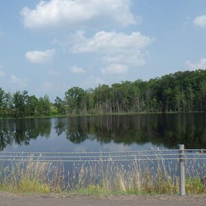 One of the small lakes near Mora -- just beautifully still water -- look at that relfection!
