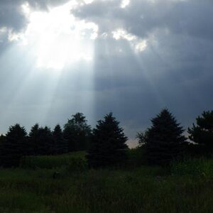 Got home just before 6pm before the sky's opened up and it poured.  Roads were wet, but we made in back just in time...just some roadspray, no downpou