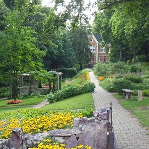 Schell Brewery tour.  Gardens and mansion on site.