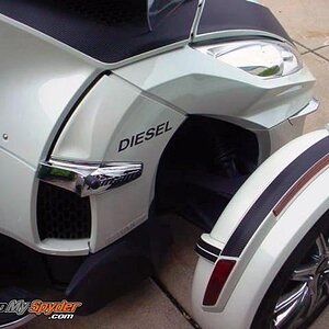 Spyder RT CF inserts Fenders