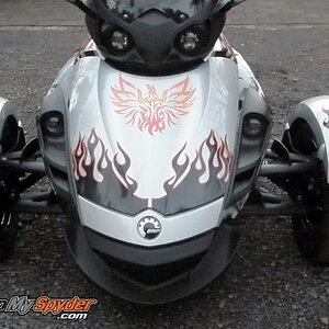 Best Flame and phoenix Spyder flame kit available in many colors on www.wrapmyspyder.com