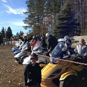 Special parking for Spyders at Pinehaven