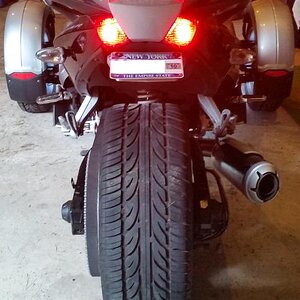 It rained quit a bit at SpyderQuest 2014 and I was worried about splashing everyone behind me with a huge rooster tail without the fender, but none wa