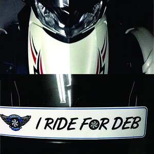 I ride for Deb custom decals produced for the ride to support Deborah Merrill 

http://spydertv.net/en/a-ride-for-gos-deborah-merrill-the-fight-agains