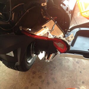 Trying to reach the right taillight wiring harness