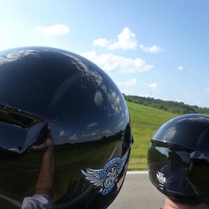 had to get the GOS sticker on my helmet in an "action" shot!