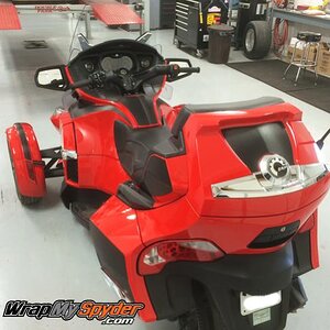 Red RT Carbon Fiber Panel Insert kit by WrapMySpyder.com