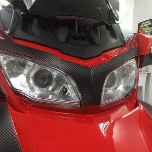 Eyebrows  Carbon Fiber Panel Insert kit by WrapMySpyder.com