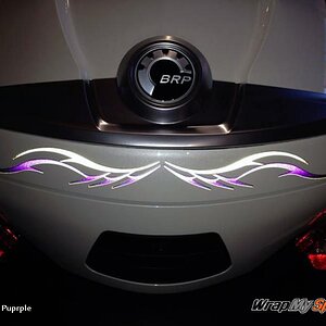 barbwire 101 purple reflective RT back bar