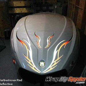 RT622 Barbwire 101 Red Reflective Order at WrapMySpyder.com