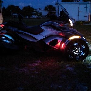 From the side Spyder Lighter Fender Lights