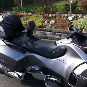 Added Comfort Seat and backrest.
Like the extra leg and arm room!