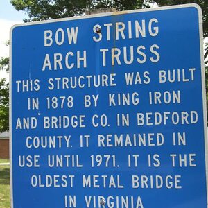 Explains the red bridge in previous picture at the VA welcome center on I-81.