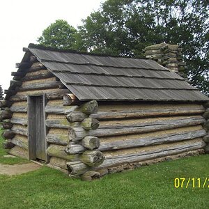 Replica of cabin.