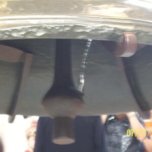 Liberty Bell from underneath.