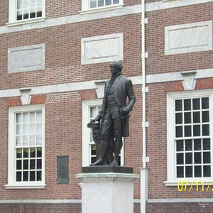 George Washington in front of Independence Hall.  Phili, PA