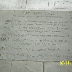 History on side walk