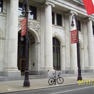 Unique lamp posts.  Phili, PA