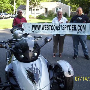 Dudley, Sue and Don in Mashpee.