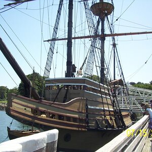 Mayflower II in Plymouth, MA.