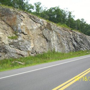 Geology cut in Exeter, NH.