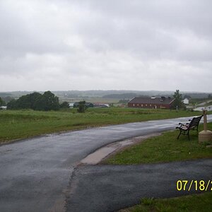Scene outside the hotel at Windsor, Nova Scotia.