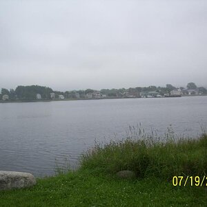 Tides going out. Not sure which area this was, down the road as we went.