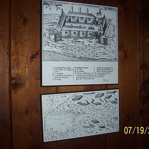 Champlain's drawing of the area when settling.