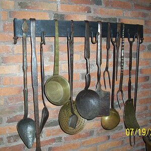 Cooking impliments all authentic at L'Habitation.