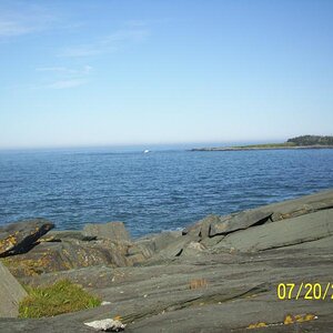 I love rocks. This is at the Forchu lightstation.