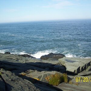 Wave action, really peaceful and exciting.