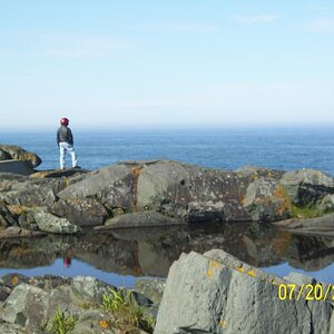 Dudley looking out toward the Atlantic regions.