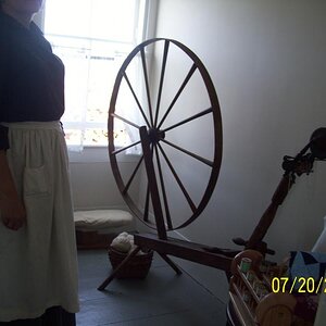 Spinning wheel. Lots of chores to do, never ending days.