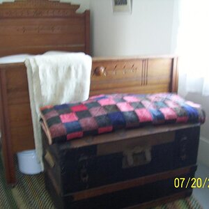 Furniture not as large as modern.