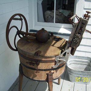 Washing machine! Lots of work involved in this Village life.