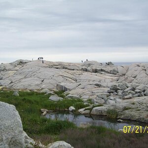 Wandering the rocks of Peggy's Cove.