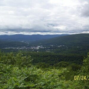 Looking out toward North Adams.