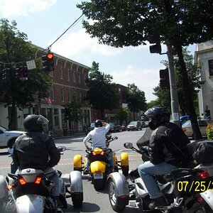 Mike, John and Kim. Dudley is with me and Lou bringing up the end.