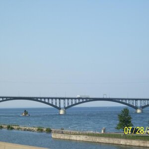 Think this is the Peace Bridge (part of it) that we will cross.
