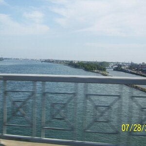View from the Peace Bridge; cool.