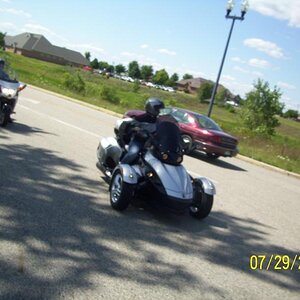 Joan, Bob, then Scotty on the way to Marshall, MI.