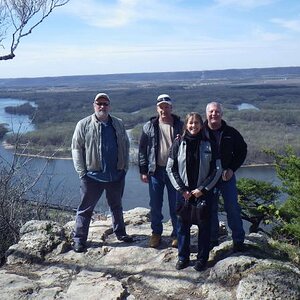 Beuna Vista Park overlooking the Mississippi River valley near Alma, WI