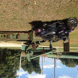 Redneck yard art :). VFW in NE TX