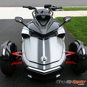 F3 GT stripes glossy black by wrapmyspyder.com