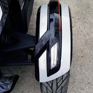 New Style Fender  Insert Ultra Metallic Silver