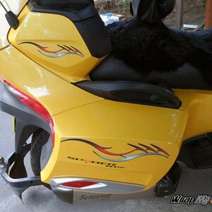 Barbwire 101 Red ref saddle bag and speaker