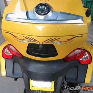 Barbwire 101 Red reflective back bar